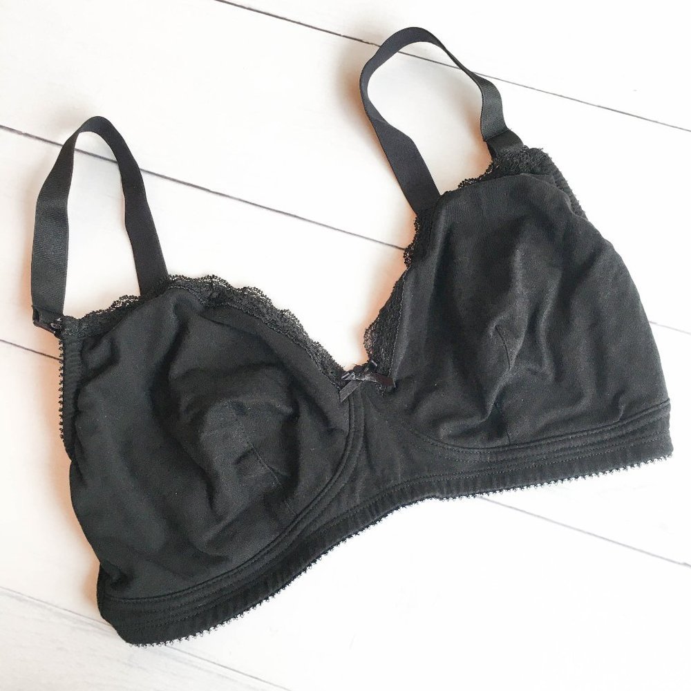 H&M Black Maternity Breastfeeding Nursing Bra - Size 36E